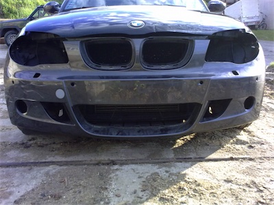 MONTÁŽ PREDNÉHO NÁRAZNÍKA M1 BMW E87